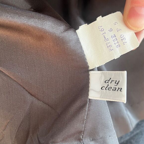 1980s Pendleton Blazer Jacket Womens 6 Petite Small Grey Preppy Classiccore - Picture 5 of 9